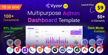 Vyzor – Multipurpose Admin Dashboard Template